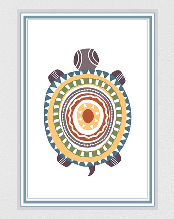 Plakat z żółwiem do pokoju dziecięcego, Dekorando