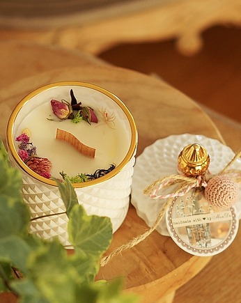 Świeca w szkle No.8 biała, MonDu