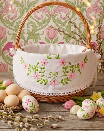 Serwetka do koszyka WIĄZANA duża BUKSZPAN II, Monart