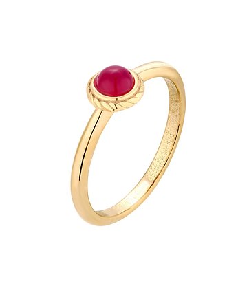 Złoty pierścionek z agatem, OSOBY - Prezent dla Kobiety