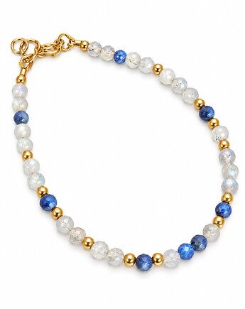 Bransoletka labradoryt i lapis lazuli, NESSING handmade