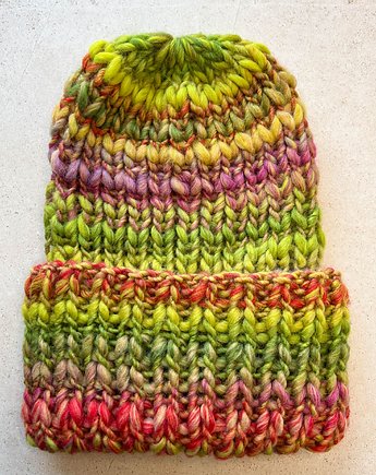 Czapka zimowa beanie Aurora zielenie, Made by Jaga