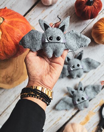 Filcowy nietoperz zawieszka dekoracja Halloween, TuliTysie