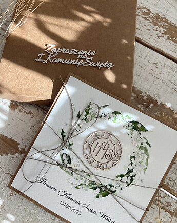 Najpiękniejsze zaproszenia handmade komunijne, na komunię dla chłopca, dziewc, sorte