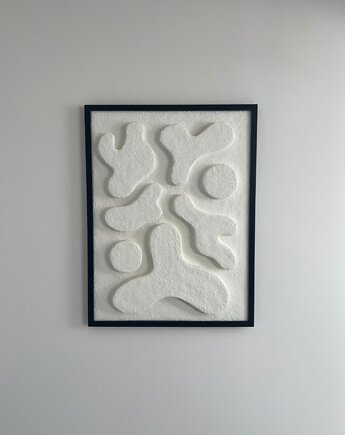 Nokto - rzeźba ścienna, obraz strukturalny 3D, Maison Arte