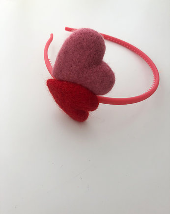 Opaska do włosów - serca, Asiek Handmade