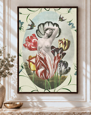 Plakat kolaż  Przebudzenie Wiosny, ma illustories