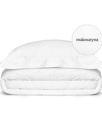 Pościel satynowa exclusive pure white, White pocket