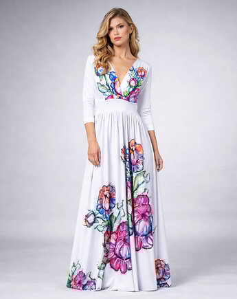 Flora - Suknia ślubna w kwiaty, milita nikonorov