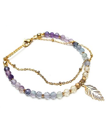 Fluoryt  vol. 3 bransoletka  - Szlachetna kolekcja, KiKa pracownia