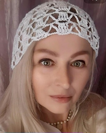 Ażurowa czapka na lato z bawełny, ArteDania