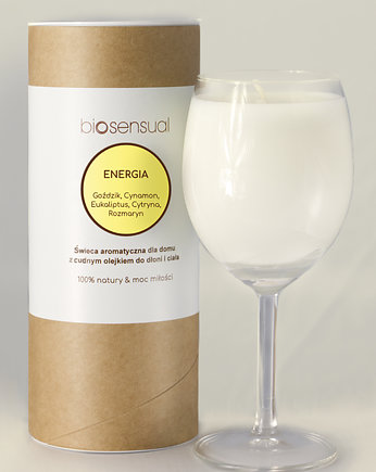 Świeca do masażu i aromaterapii ENERGIA 200g KIELICH, Biosensual