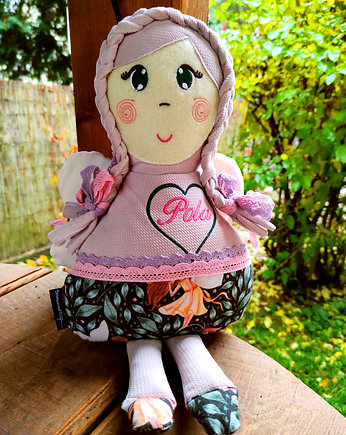 Anioł Stróż Mini jasny róż z imieniem, beautifulthings