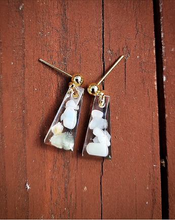 Kolczyki z amazonitem, Figa handmade accessories