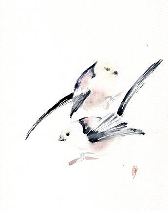 Oryginalna akwarela. Raniuszki, alquadro