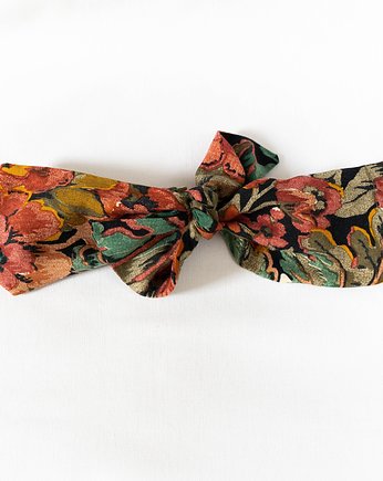 Opaska pin up bawełna vintage kwiaty, wu handmade