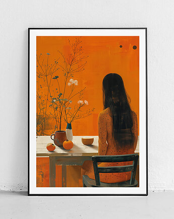 Plakat Pomarańczowe chwile przy stole, Harvest Maison