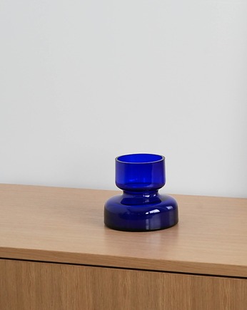 Wazon kobaltowy, duński design, lata 70, produkcja: Dania, Przetwory design