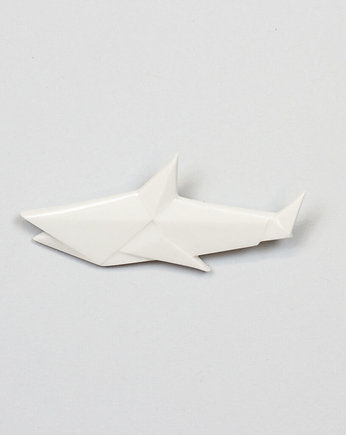 Broszka Porcelanowa Origami Rekin, StehlikDesign