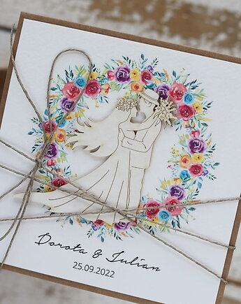 Kartka ślubna z personalizacją - Kartka na ślub, sorte