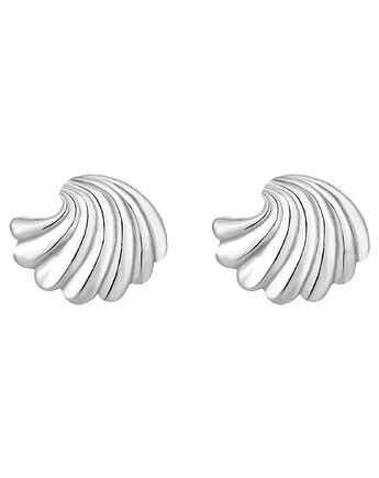 Srebrne kolczyki muszelki