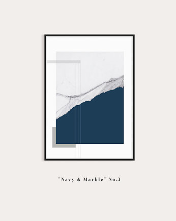 Marble 3 - plakat do salonu z granatem i marmurem, PLAKATY GEOMETRYCZNE