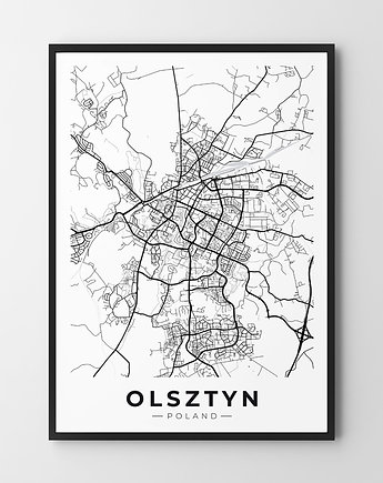 Plakat Mapa Olsztyn, HOG STUDIO