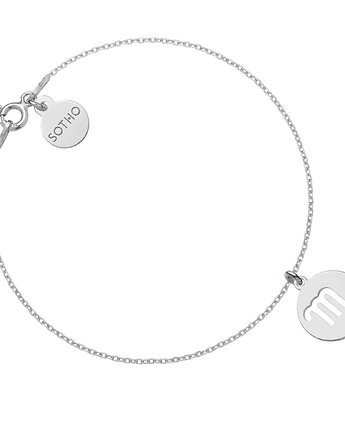 Srebrna bransoletka z zodiakiem Skorpiona, SOTHO