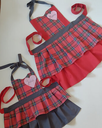 Fartuszki na Boże Narodzenie, fartuchy zestaw mama i córka, BalticBags