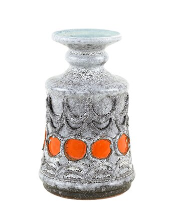 Wazon ceramiczny, niemiecki design, lata 60, produkcja: Strehla, Przetwory design