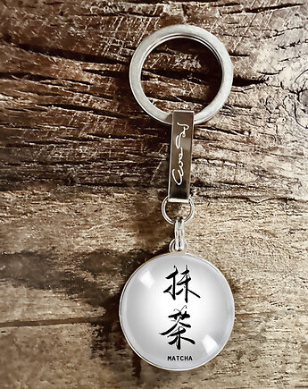 Matcha  -  stalowy brelok + box, Makaliboo