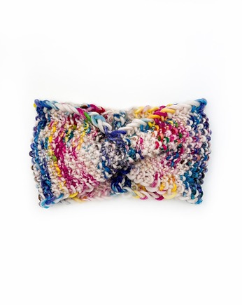 Kolorowa opaska z wełny peruwiańskiej Fantasy Twist, Holy Alpaca Knit