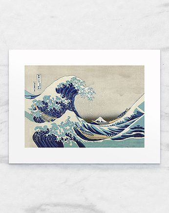 Wielka fala w Kanagawie Hokusai - passe-partout, OKAZJE - Prezent na Urodziny