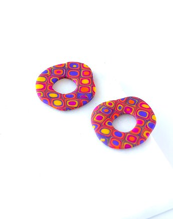 Kolczyki wkrętki - donuty TRUE COLORS, sploteka