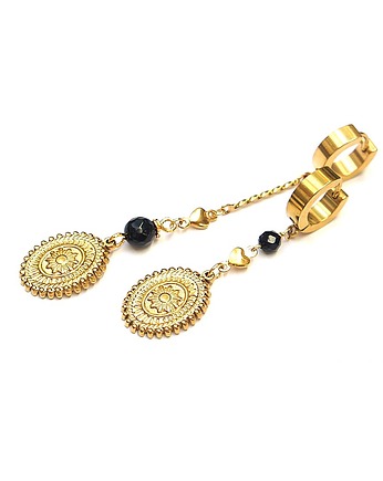 Alloys Collection /Odd/ - Flowers - kolczyki pozłacane /16.10.25/, KiKa pracownia