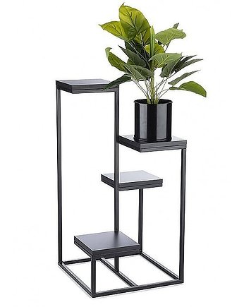 Kwietnik Metalowy Ekspozytor na 4 Kwiaty Caserta Black, MIA home