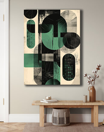 Geometria natury - Obraz na płótnie - Druk Blejtrama, Minimalizm, Loft #80, Black Sapphire Art