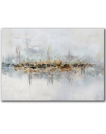 Obraz na płótnie - 100x70 cm Jasna abstrakcja  (1-0638), raspberryEM