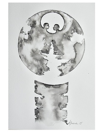 Somos Uno 9, grafika obraz ręcznie malowany, Galeriai