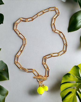 Swarovski neon pearls : TWO : neon yellow, kaktusia