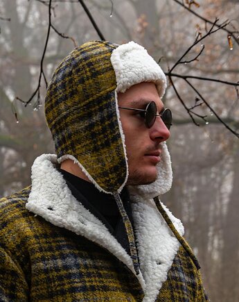 Ciepła Czapka W Stylu Aviator Z Nausznikami, Lariko Studio