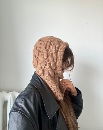 Kapturek Kabelki Alpaka Jedwab, Naoczko