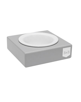 Miska dla psa SOLO ceramiczna szara, Bowl and Bone Republic
