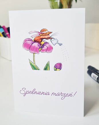 Kartka z Myszką: Spełnienia Marzeń, Burgundowe Rysunki