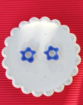 Kolczyki FLORE sztyfty kwiatki, WILDBI design