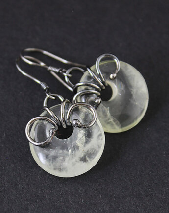 Kolczyki Manya - cytryn i oksydowane srebro, Anna Mroczek