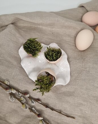 Patera/ talerz na jajka, krusz art