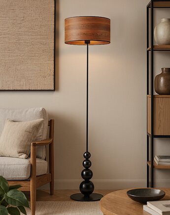 Designerska lampa stojąca do salonu ROMA ECO w stylu skandynawskim, LYSNE