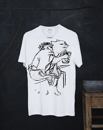 Unknown artist sketch no.55 white T-shirt Men, SELVA