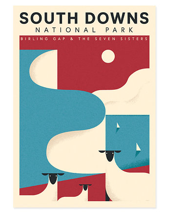 Plakat, South Downs, Seven Sisters, England Anglia, Galeria EMU